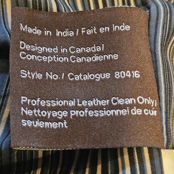 Daniel Black Leather Coat Mens XL - Picture 9 of 10